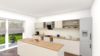 Neubau: Moderne Erdgeschoss-Wohnung mit Terrasse und ca. 150 m² Gartenanteil in zentraler Lage - Küche