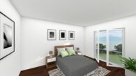 NEUBAU: Moderne 3-Zimmer-EG-Wohnung mit Terrasse & Gartenanteil, Tiefgaragen-Stellplatz möglich - Schlafzimmer