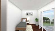 Schlafzimmer - Neubau-Erstbezug! 3-Zimmer- Wohnung mit Terrasse und eigenem Garten in begehrter, wesernaher Lage