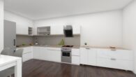 NEUBAU: Moderne 3-Zimmer-Wohnung mit Vollbad, Gäste-WC & Balkon, Tiefgaragen-Stellplatz möglich - Küche