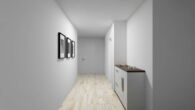 Diele - Ohne Käuferprovision in Achim-Uesen: Moderne NEUBAU-3-Zimmer-Wohnung mit 14 m² großer Dach-Terrasse
