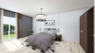 Schlafzimmer - Neubau-Erstbezug! Rollstuhlgerechte EG-Wohnung mit Terrasse, kleinem Garten & Tiefgaragenstellplatz