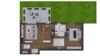 Grundriss - Neubau-Erstbezug! Rollstuhlgerechte EG-Wohnung mit Terrasse, kleinem Garten & Tiefgaragenstellplatz