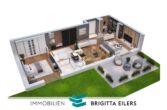 Titelbild - Neubau-Erstbezug! Rollstuhlgerechte EG-Wohnung mit Terrasse, kleinem Garten & Tiefgaragenstellplatz