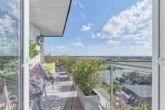 Dachterrasse - OHNE KÄUFERPROVISION: Weserlage! Top-Penthouse mit spektakulärem Panoramablick und Aufzug